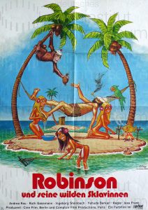 Filmplakat Robinson und seine wilde Sklavinnen